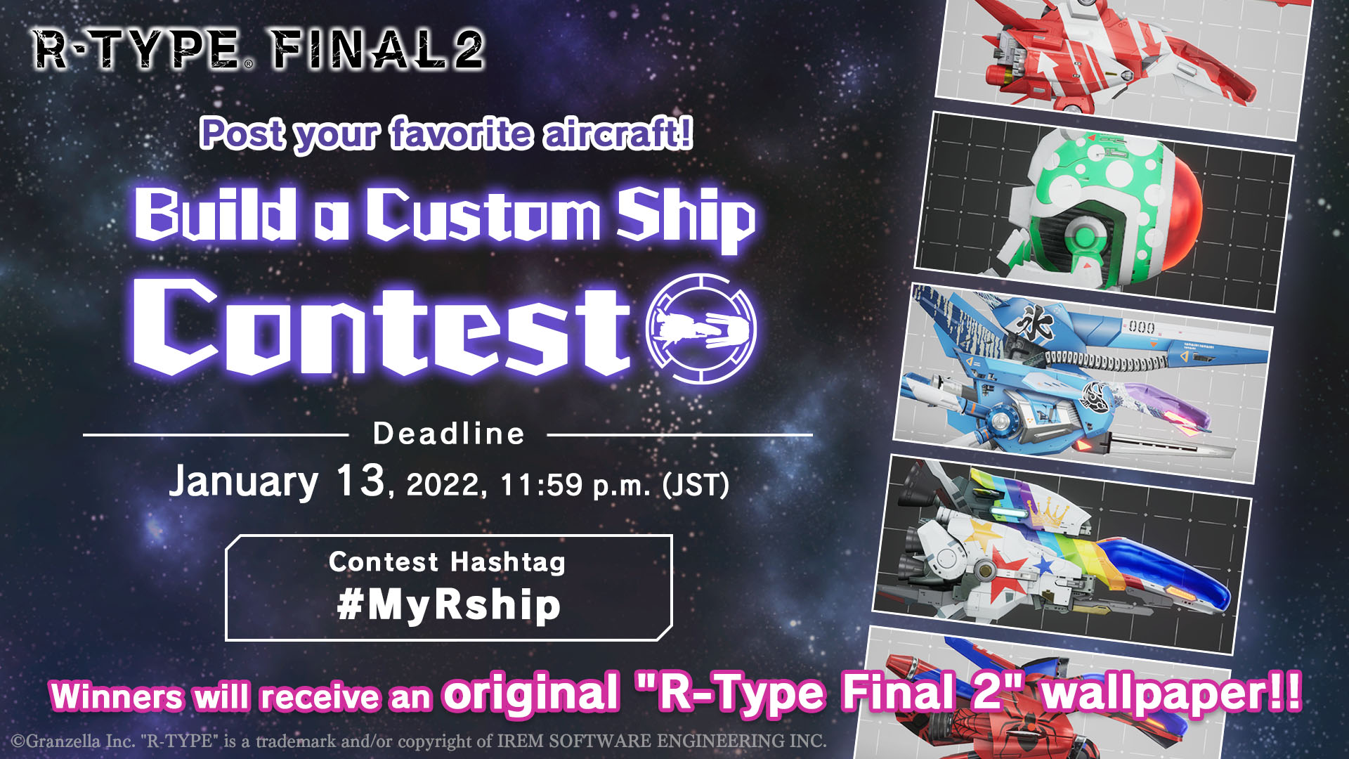 R-Type Final 2 Build A Custom Ship Contest Kicks Off