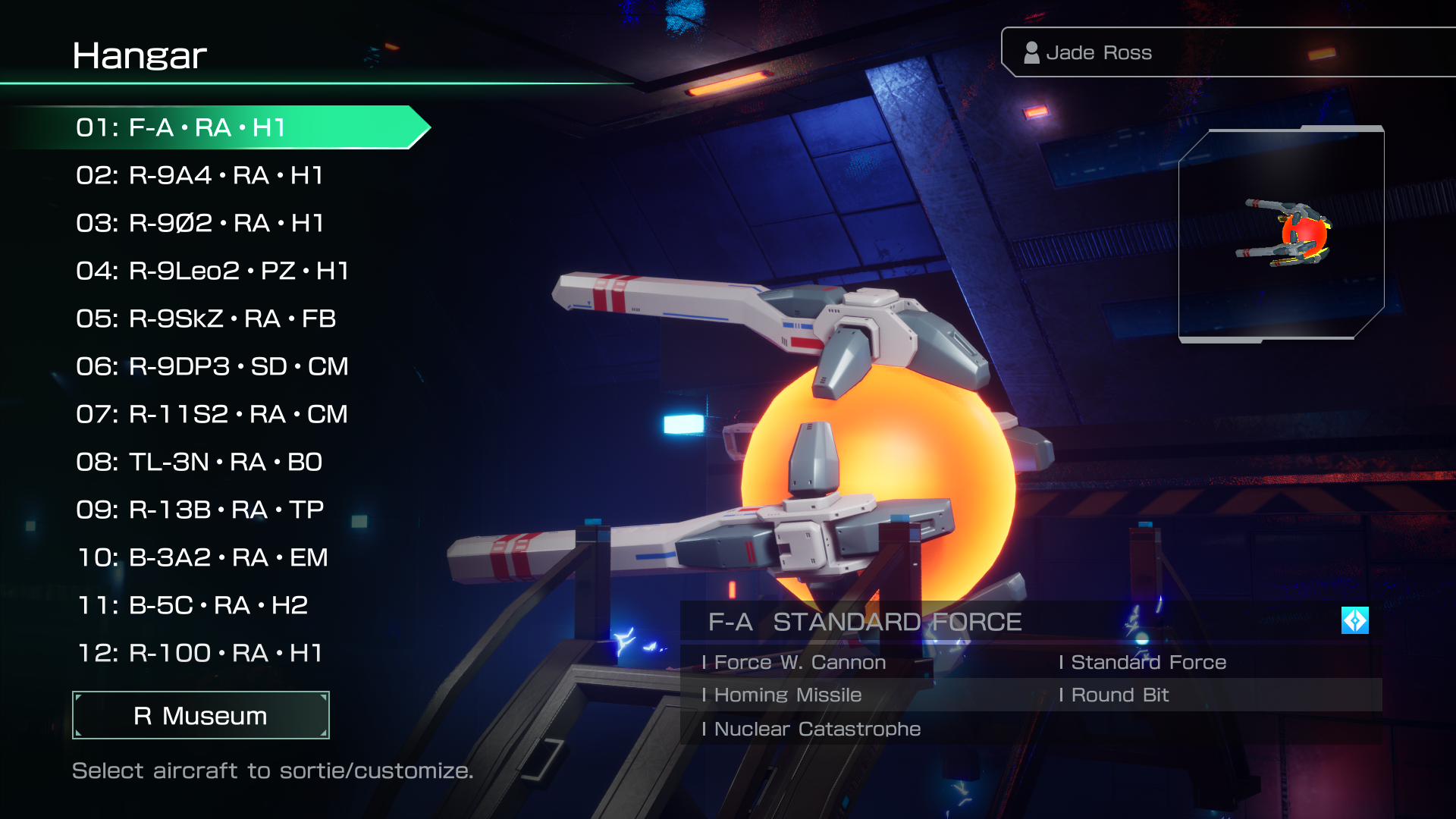 Player Ship “Standard Force”